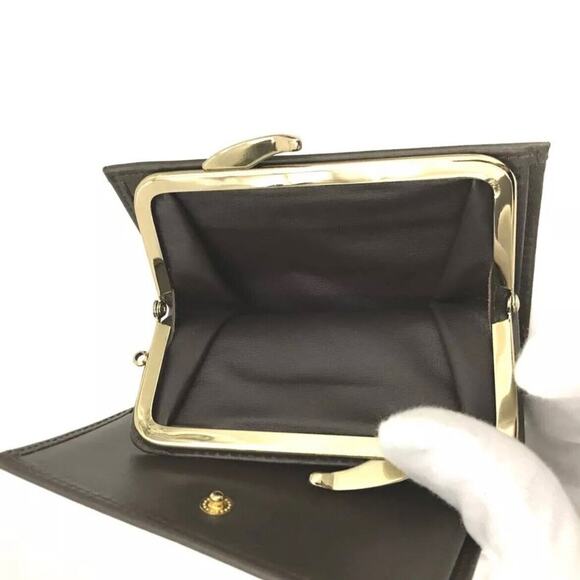 Authentic Burberrys Check Nylon and Leather Bifold Compact Kisslock Wallet - Picture 7 of 8